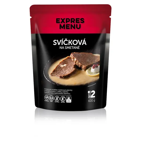 EXPRES MENU Svíčková na smetaně bez lepku 2 porce