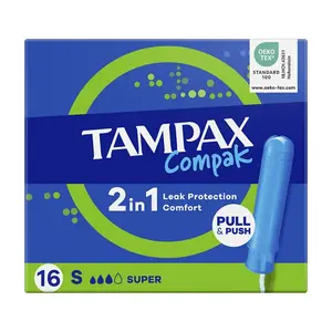 TAMPAX Compak Super Tampony s aplikátorem 16 kusů