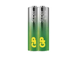 Baterie AA (R6) alkalická GP Super 2ks / shrink