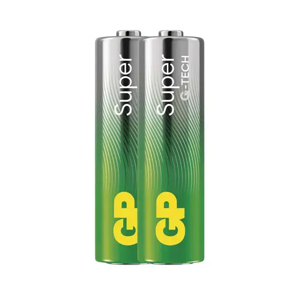 Baterie AA (R6) alkalická GP Super 2ks / shrink