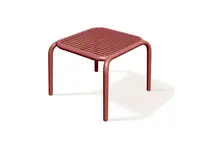 Stůl odkládací BRENE 545x535x415mm - retro červená