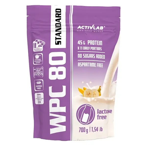 ACTIVLAB WPC 80 Standard lactose free banán 700 g