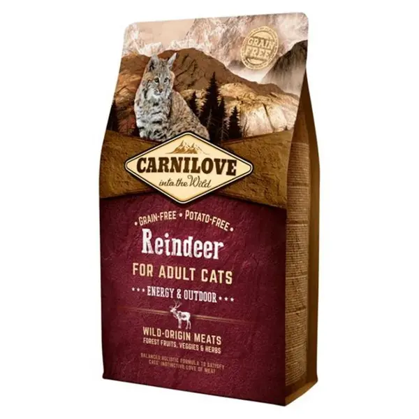 CARNILOVE Reindeer Grain Free granule pro kočky, Hmotnost balení: 2 kg