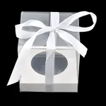 Transparent PET Cupcake Packing Boxes with Paper Base