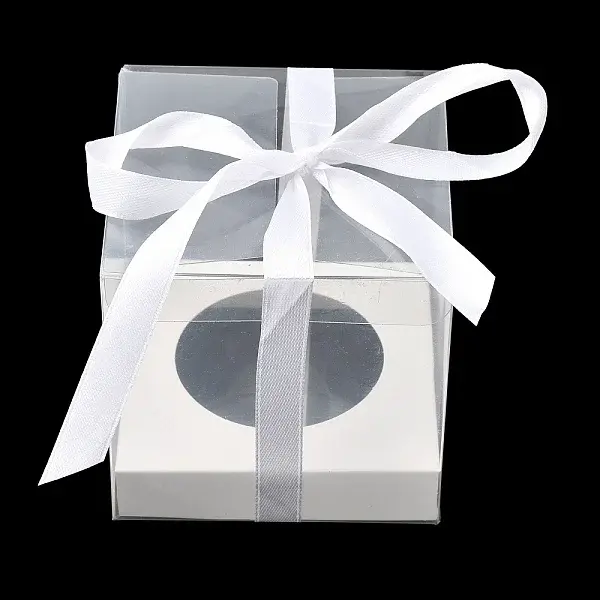 Transparent PET Cupcake Packing Boxes with Paper Base
