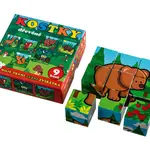 Dětské kostky TEDDIES Moje první lesní zvířátka 9ks