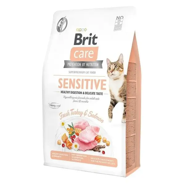 BRIT Care Cat Grain-Free Sensitive Healthy Digestion & Delicate Taste, Hmotnost balení: 2 kg