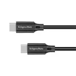 Kabel KRUGER & MATZ KM1261 Basic USB-C/USB-C 2,5m Black