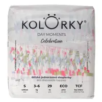 KOLORKY DAY Moments jednorázové EKO plenky S (3-6 kg) 29 kusů
