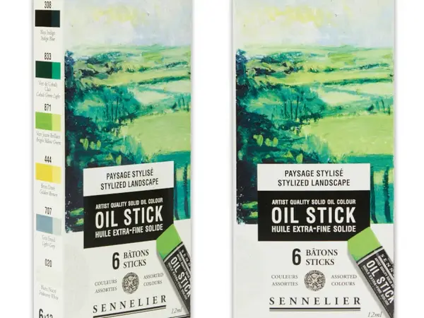 Sennelier oil stick sada 6ks – Stylized landscape