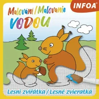 Malování / Maľovanie vodou - Lesní zvířátka / Lesné zvieratká