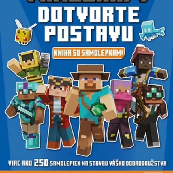 Minecraft - Dotvorte postavu - Kniha so samolepkami