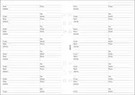 Filofax - náplň A5, jméno, adresa, telefon