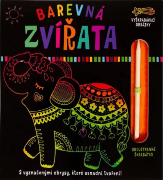 Barevná zvířata - Vyškrabávací obrázky  Alena Razumova, Olena Herasimova - Alena Razumova, Olena Herasimova