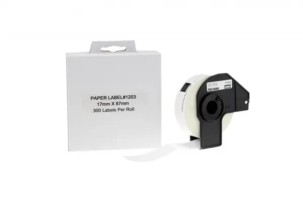 Kompatibilní role etiket pro Brother DK-11203, 17mm x 87mm, 300 etiket