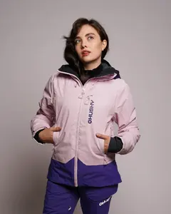 Husky Gambi L S, pink/blue Dámská lyžařská bunda