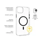 Zadní kryt FIXED MagPurity s podporou Magsafe pro Apple iPhone 15, čirá