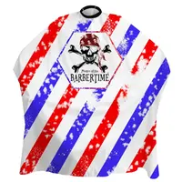 Pánská pláštěnka na stříhání vlasů a vousů Pirates of the Barbertime Crystal Barber Cape - barevná (BT 701) + dárek zdarma