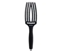 Kartáč Olivia Garden Fingerbrush Ionic Medium - černý (FB1PC-M) + dárek zdarma