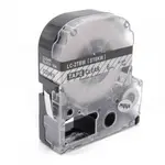 Epson LC-ST6KW, 6mm x 8m, černý tisk / průhledný podklad, kompatibilní páska