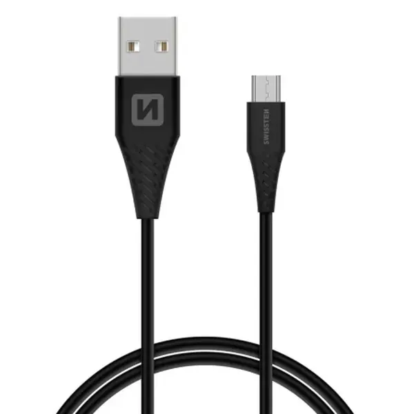 Datový kabel SWISSTEN USB / MICRO USB 1,5m black (9mm)