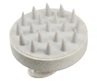 Silikonový masážní kartáč na pokožku hlavy Hairway Organica Silicone Head Massage Brush - béžový (08093-20)