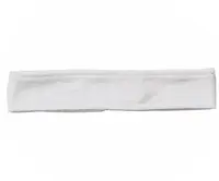 Kosmetická froté čelenka Mako Butterfly - bílá