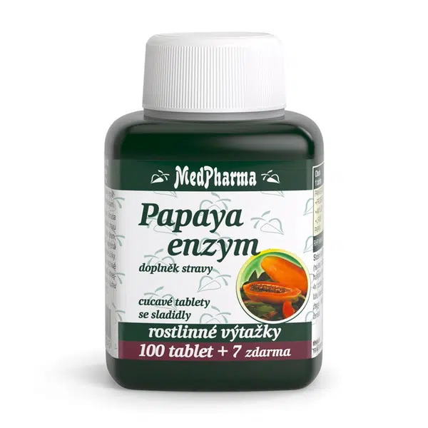 MedPharma Papaya enzym 107 tablet
