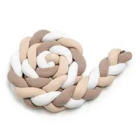 T-tomi Pletený mantinel 360 cm White + Beige + Mocca