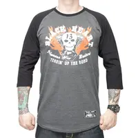 Triko s dlouhým rukávem BLACK HEART Flathead LS šedá M