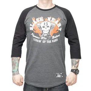 Triko s dlouhým rukávem BLACK HEART Flathead LS šedá M