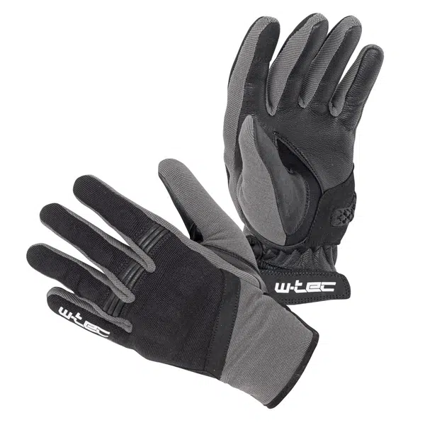 Letní moto rukavice W-TEC Groniko šedo-černá XXL