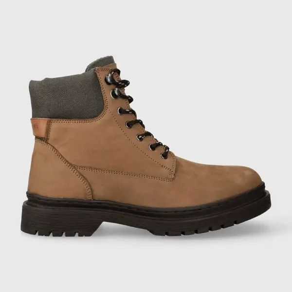 Semišové boty Pepe Jeans HARRY BOOT pánské, hnědá barva, PMS50236