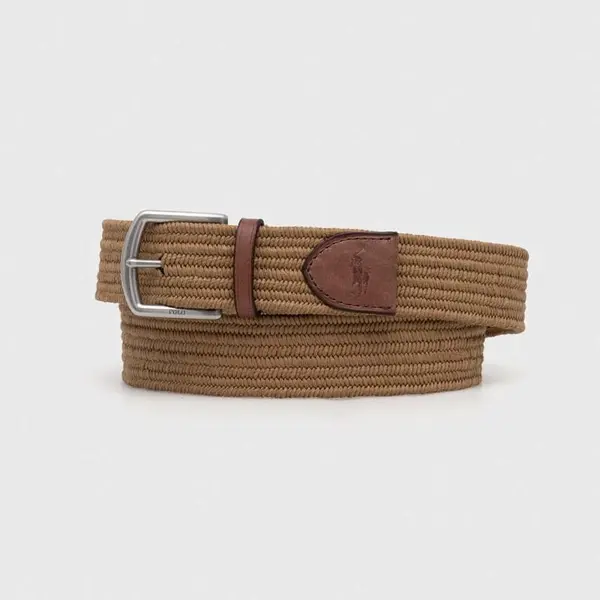 Pásek Polo Ralph Lauren pánský, zelená barva, 405666041