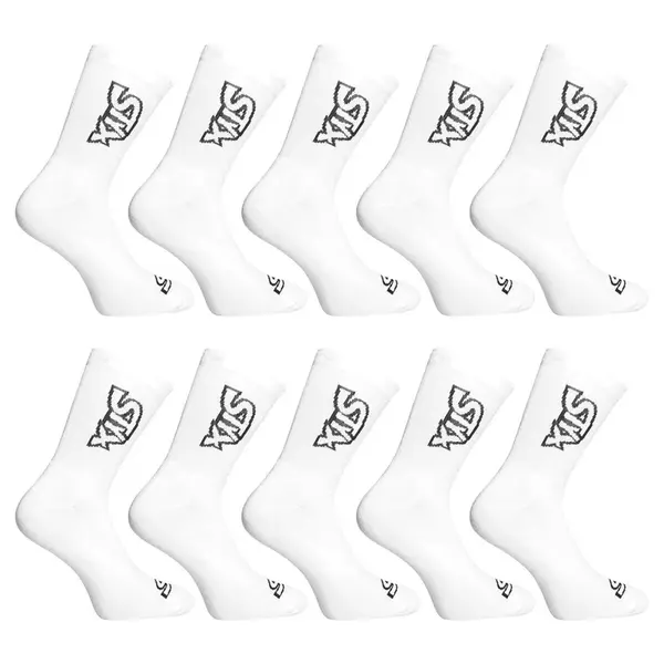 Styx 10PACK ponožky vysoké bílé (10HV1061) XL