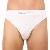 Gino Pánské slipy bambusové bílé (50003) L