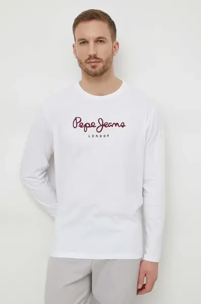 Bavlněné tričko s dlouhým rukávem Pepe Jeans Eggo Long N