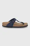 Žabky Birkenstock Gizeh dámské, tmavomodrá barva, 143623