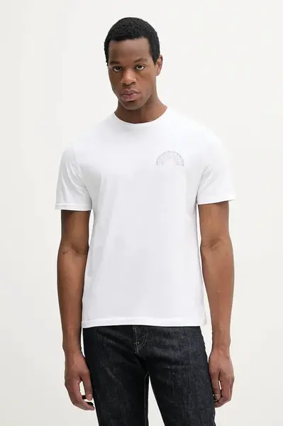 Bavlněné tričko United Colors of Benetton fialová barva, s potiskem, 3I1XU1096