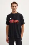 Tričko adidas Tiro černá barva, s potiskem, IW3586