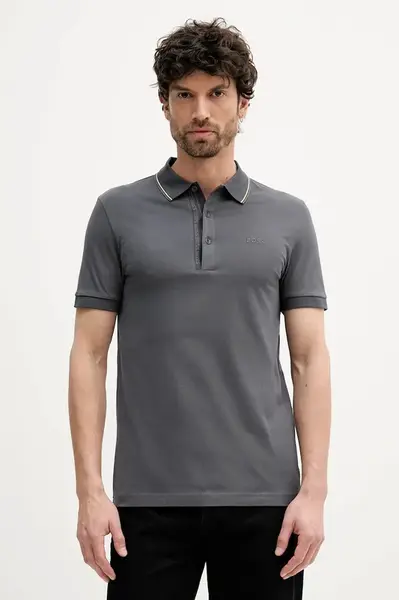 Bavlněné polo tričko BOSS Green Paule 4