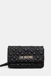 Kabelka Love Moschino černá barva, JC4097PP1