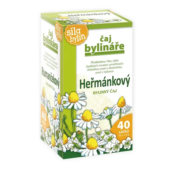 Čaj bylináře Heřmánkový nálevové sáčky 40x1,6 g