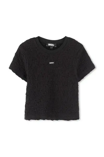 Dětské tričko Dkny černá barva, D62310