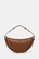 Kožená kabelka By Far Gib hnědá barva, MWBSB012CL013BR051PL