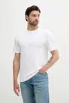 Bavlněné tričko Calvin Klein bílá barva, K10K112749