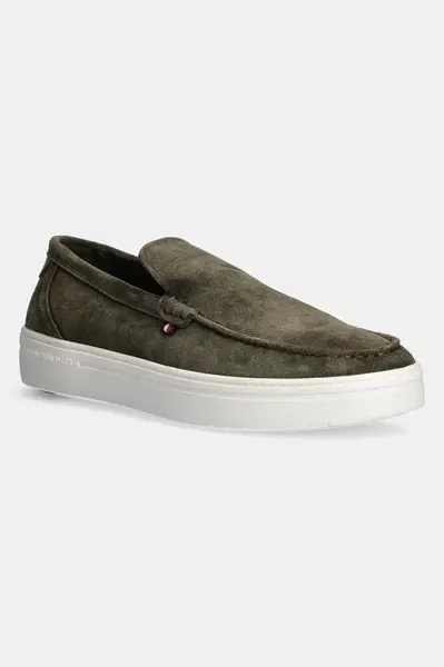 Semišové mokasíny Tommy Hilfiger MODERN LIGHT HYBRID SUEDE LOAFER