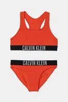 Dvoudílné dětské plavky Calvin Klein Jeans červená barva, KY0KY00091