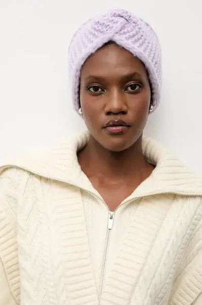 Čelenka s vlnou Answear.LAB fialová barva