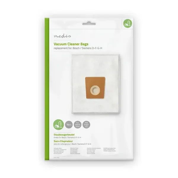Nedis Sáčky pro vysavače Bosch/Siemens D - F - G - H, 10ks + mikrofiltr